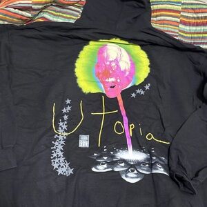 Sale today Travis Scott, utopia lollipop hoodie Black size Xlarge Graphic logo